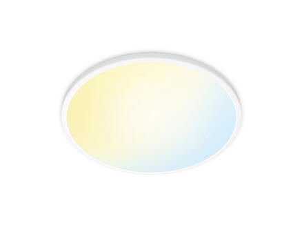 WiZ SuperSlim plafonnier LED rond 22W blanc