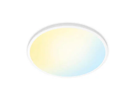 WiZ SuperSlim LED plafondlamp rond 22W wit