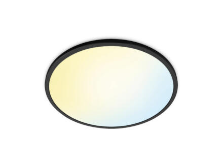 WiZ SuperSlim LED plafondlamp rond 22W zwart