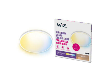 WiZ SuperSlim LED plafondlamp rond 32W wit
